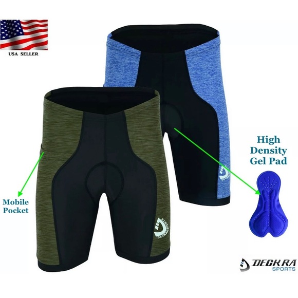 New Mens Cycling Shorts 3D Gel Padded Road Cycling MTB Breathable Bicycle Shorts - Picture 6 of 7